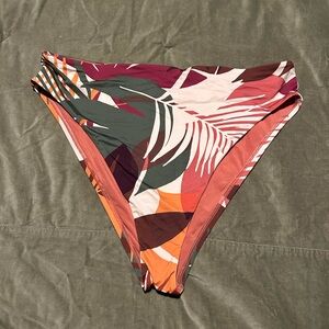 #88 Vitamin A Multicolor Leaf Print Bikini Bottom